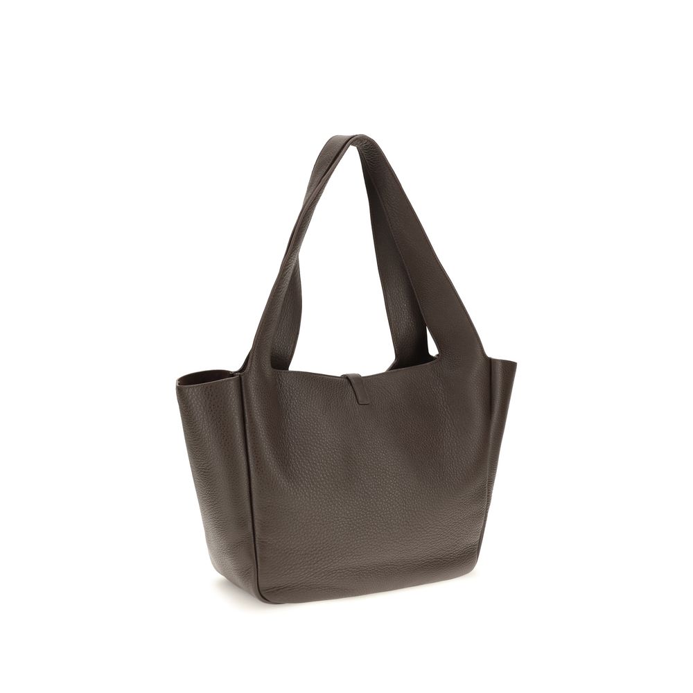 Brown calf leather Bos Taurus shoulder bag