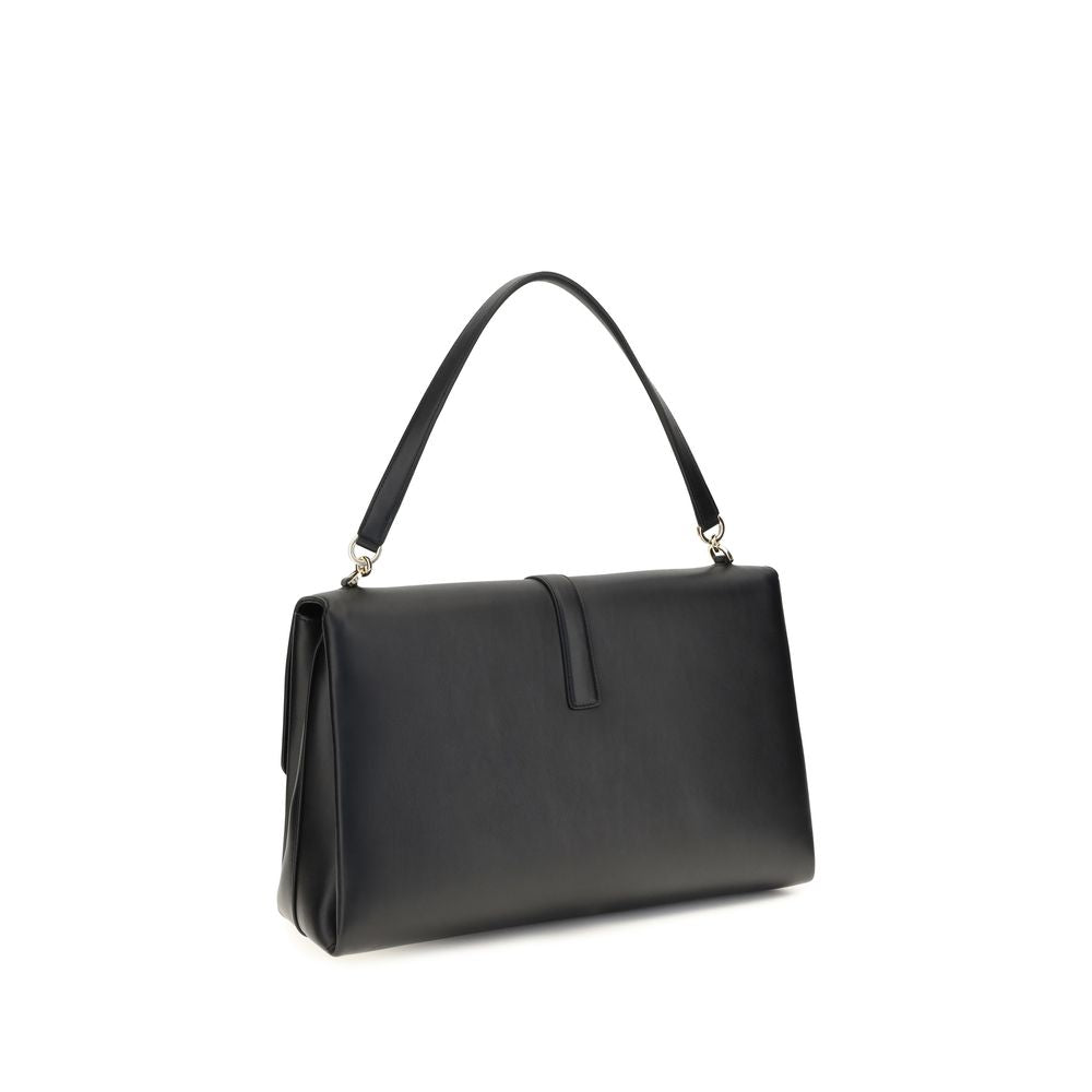 Schwarze Bos Taurus Kalbsleder Schultertasche