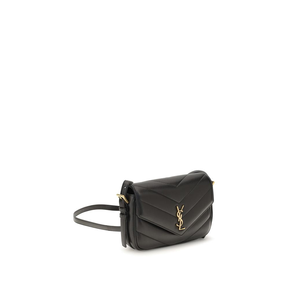 Schwarze Lammleder Schultertasche Ovis Aries Aries