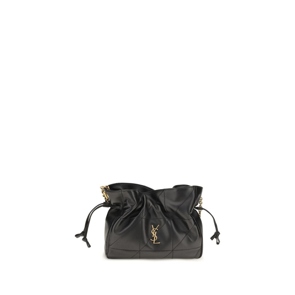Schwarze Lammleder Schultertasche Ovis Aries Aries