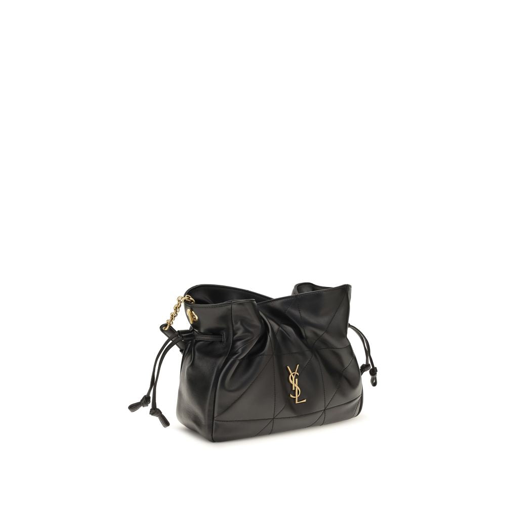 Schwarze Lammleder Schultertasche Ovis Aries Aries