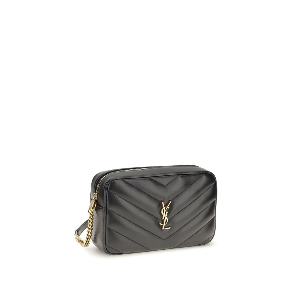Schwarze Lammleder Schultertasche Ovis Aries Aries