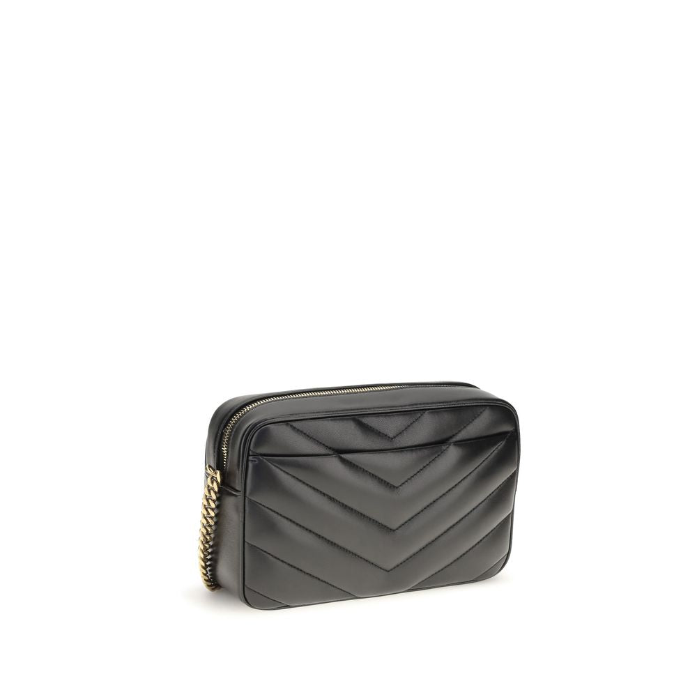 Schwarze Lammleder Schultertasche Ovis Aries Aries