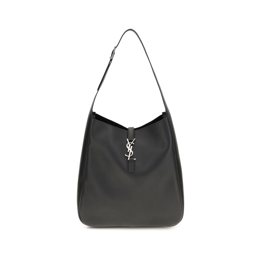 Schwarze Bos Taurus Kalbsleder Schultertasche