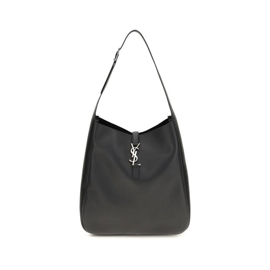Schwarze Bos Taurus Kalbsleder Schultertasche
