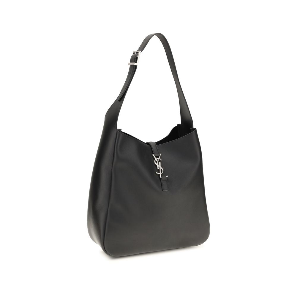 Schwarze Bos Taurus Kalbsleder Schultertasche