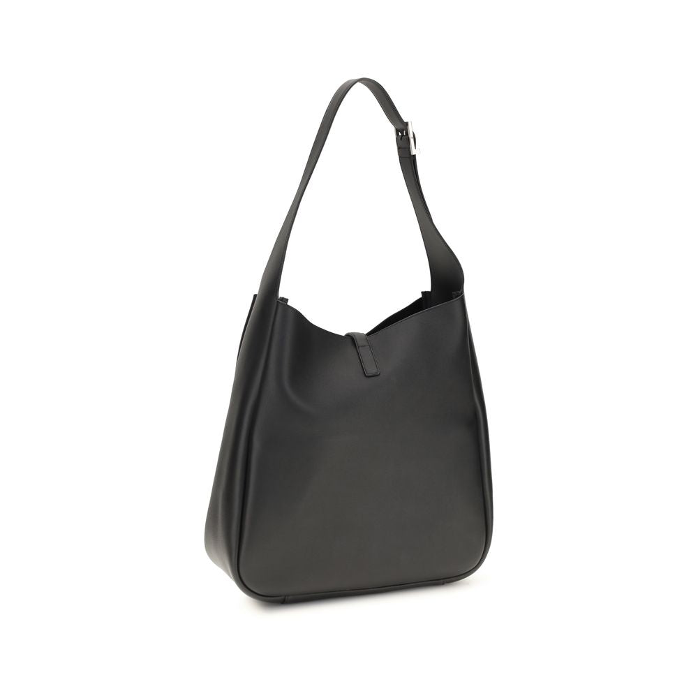 Schwarze Bos Taurus Kalbsleder Schultertasche