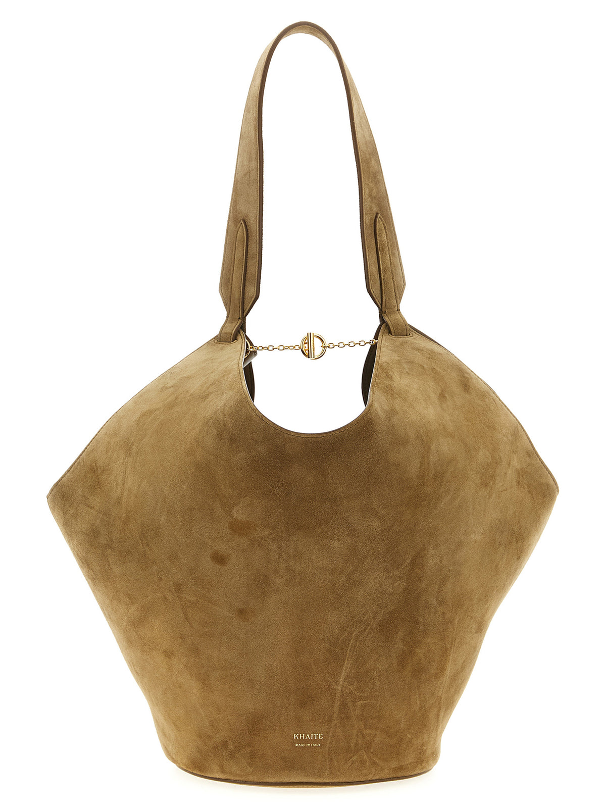 Braune Kalbsleder-Tote Bag