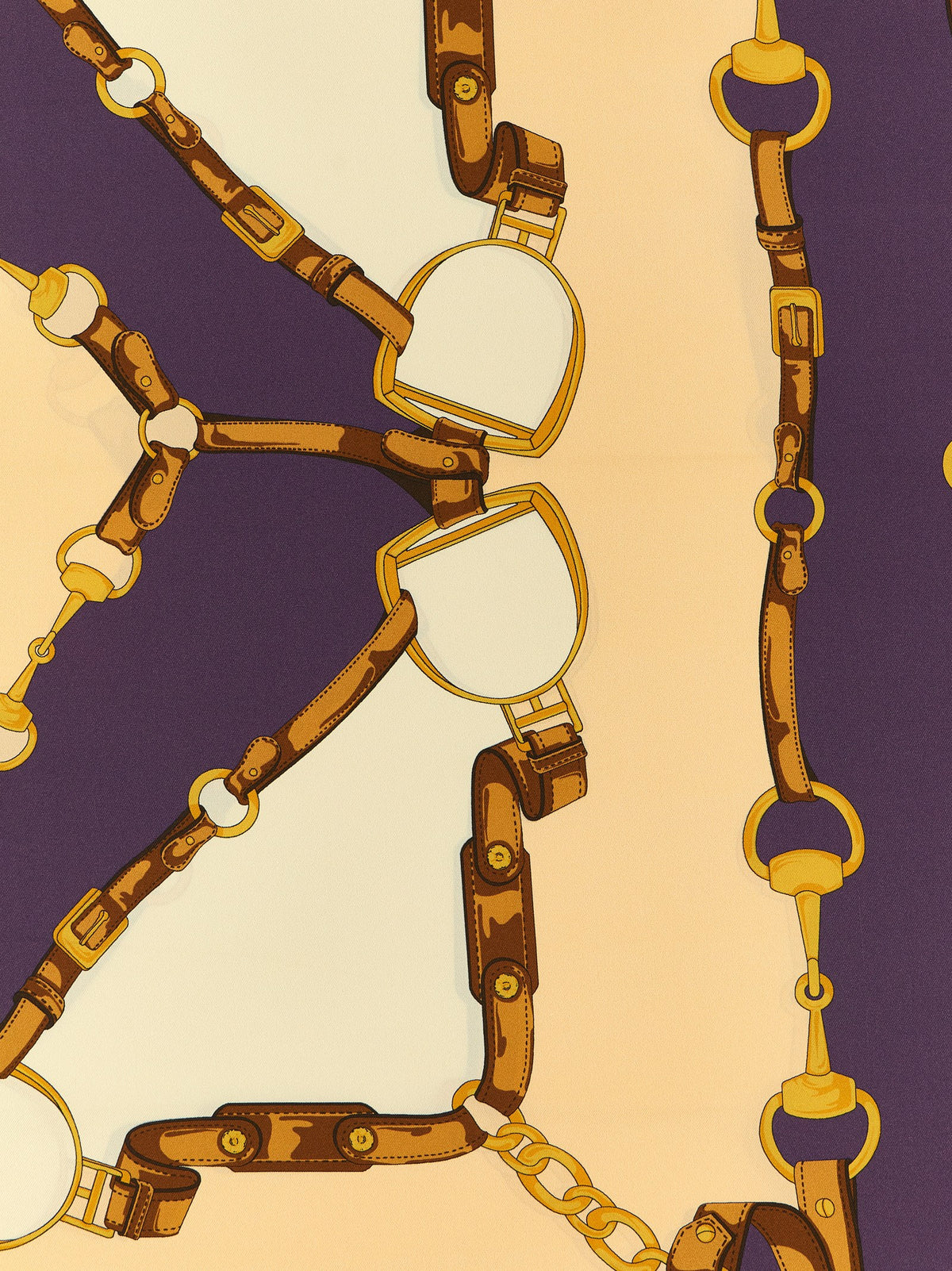 Beige silk scarf