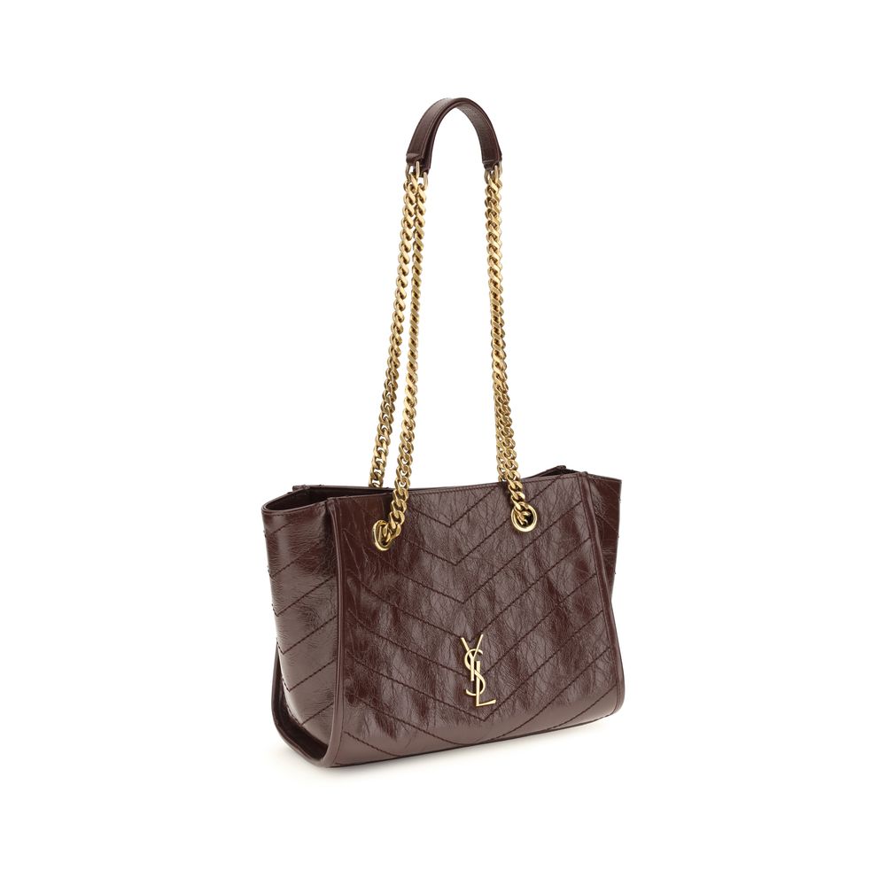 Braune Kalbsleder Bos Taurus Schultertasche