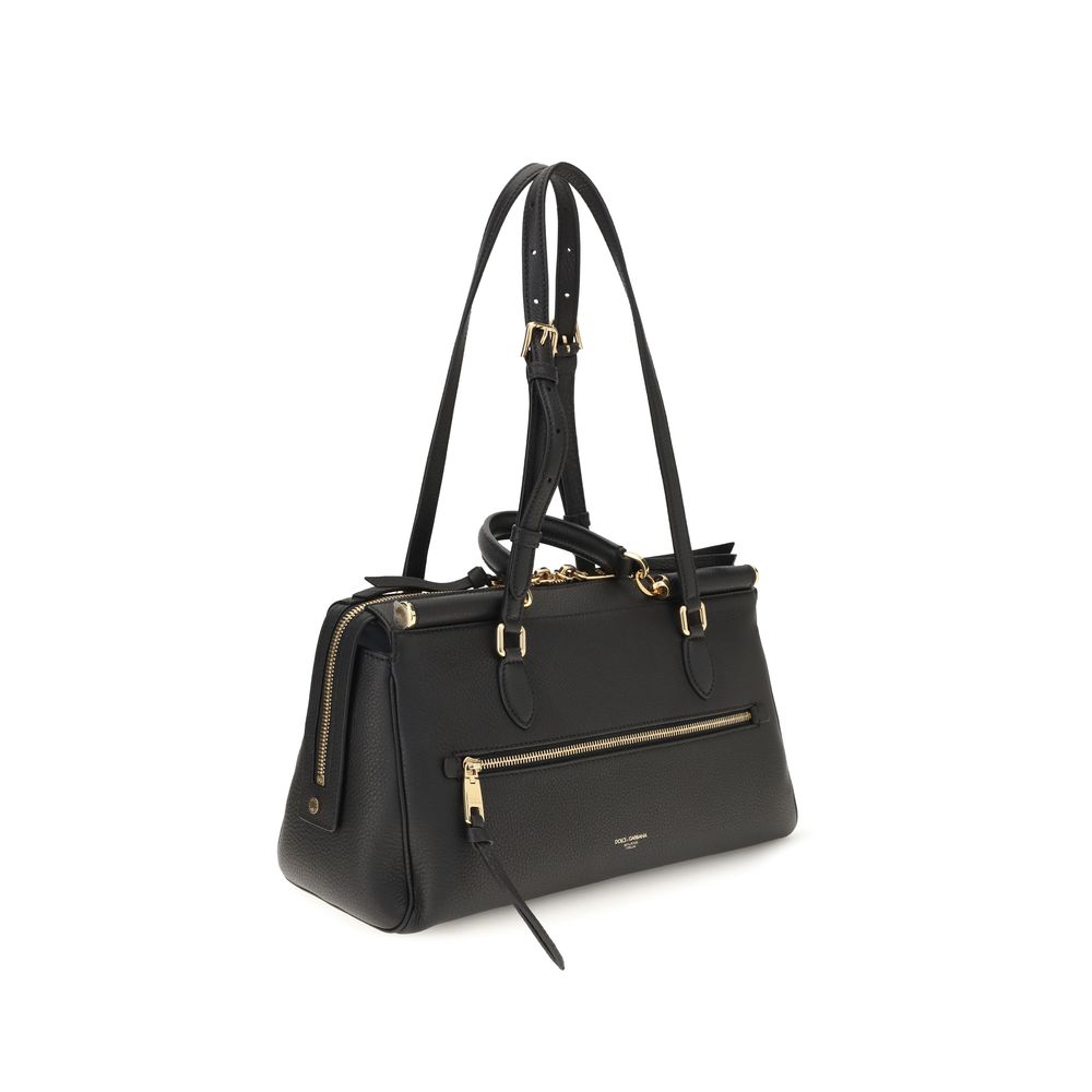 Schwarze Bos Taurus Kalbsleder Schultertasche