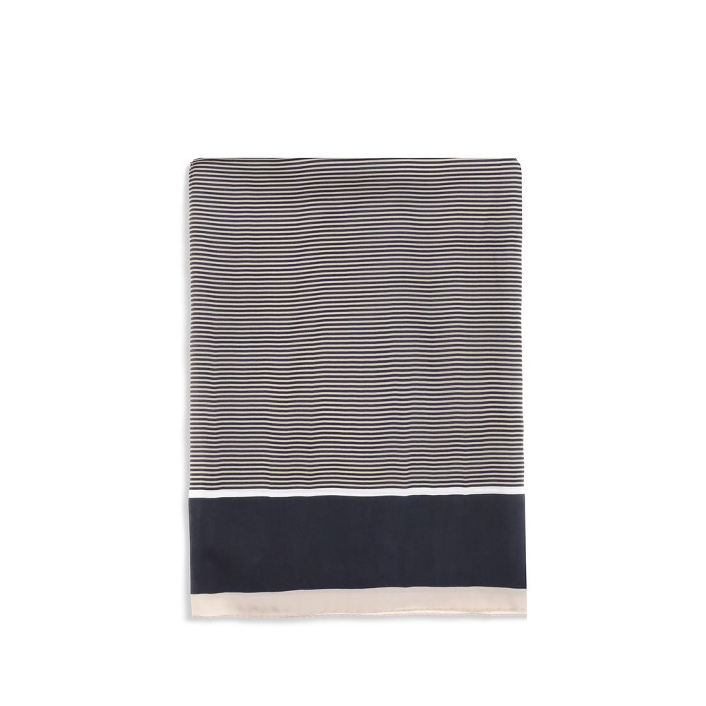 Blue silk scarf