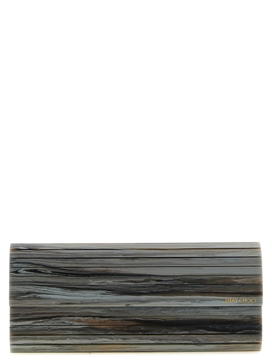 Grey polyester clutch