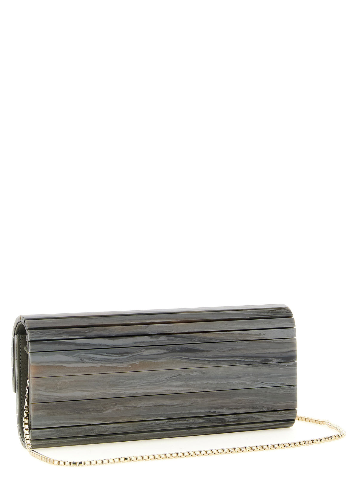 Graue Clutch aus Polyester