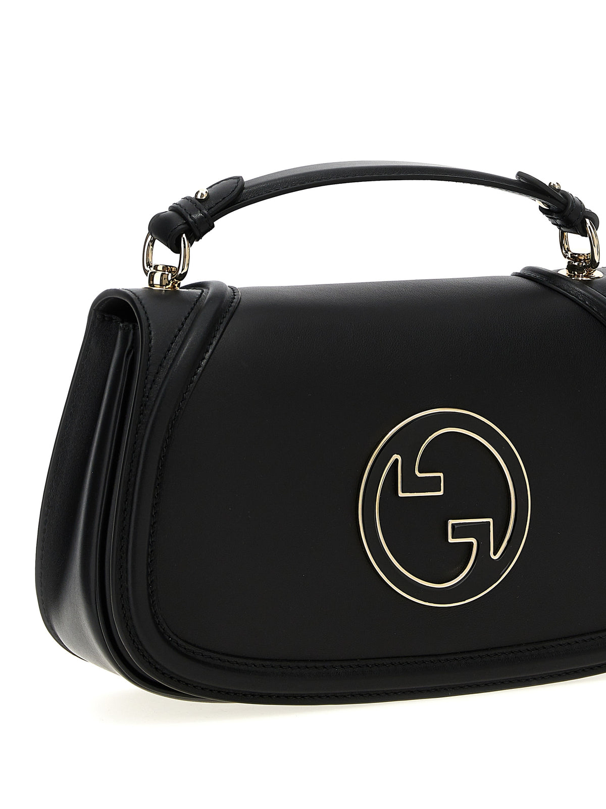 Schwarze Kalbsleder-Handtasche