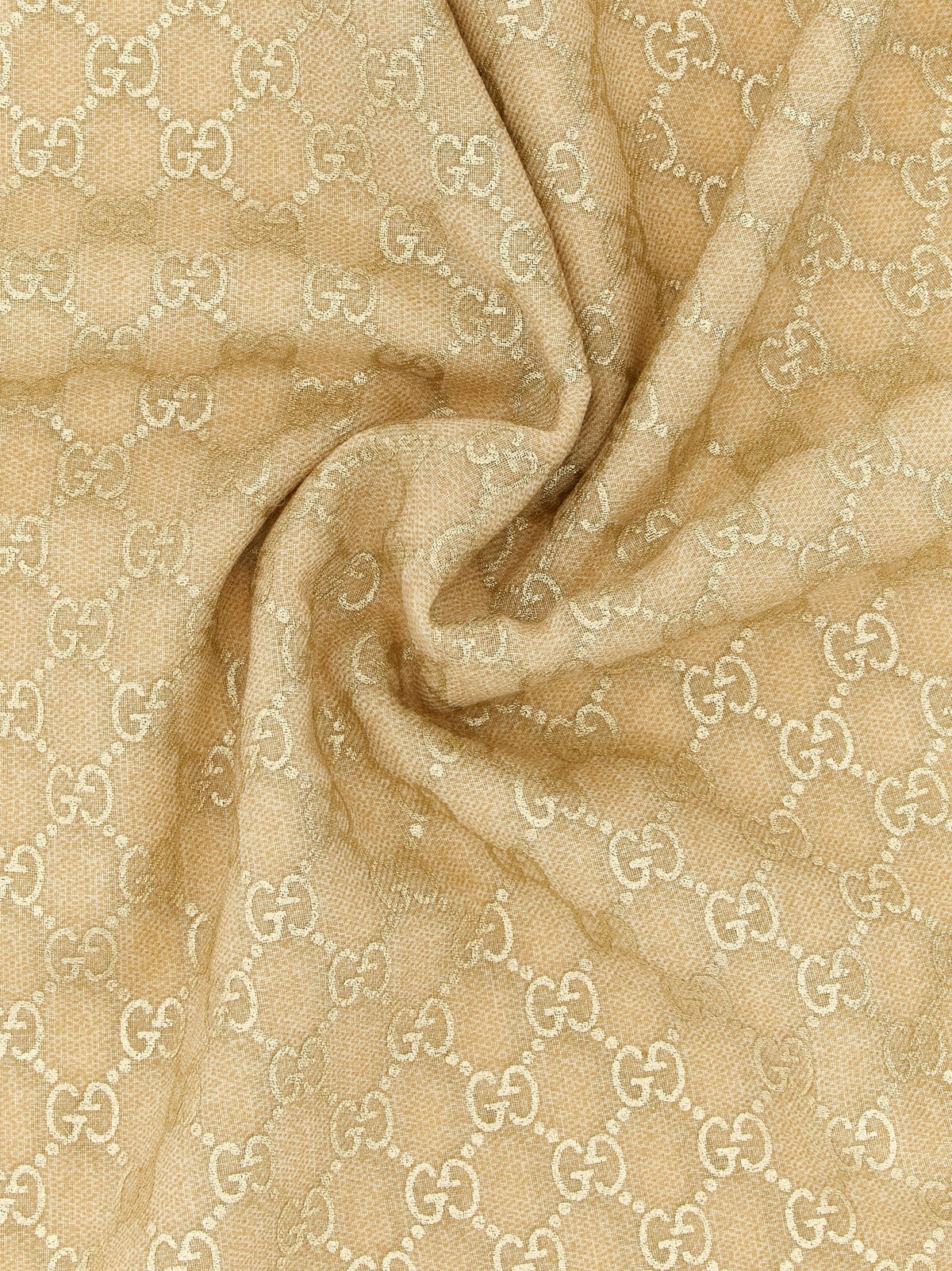 Beige wool scarf