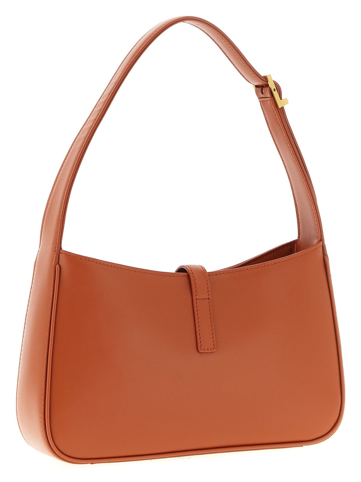 Orange Kalbsleder Schultertasche