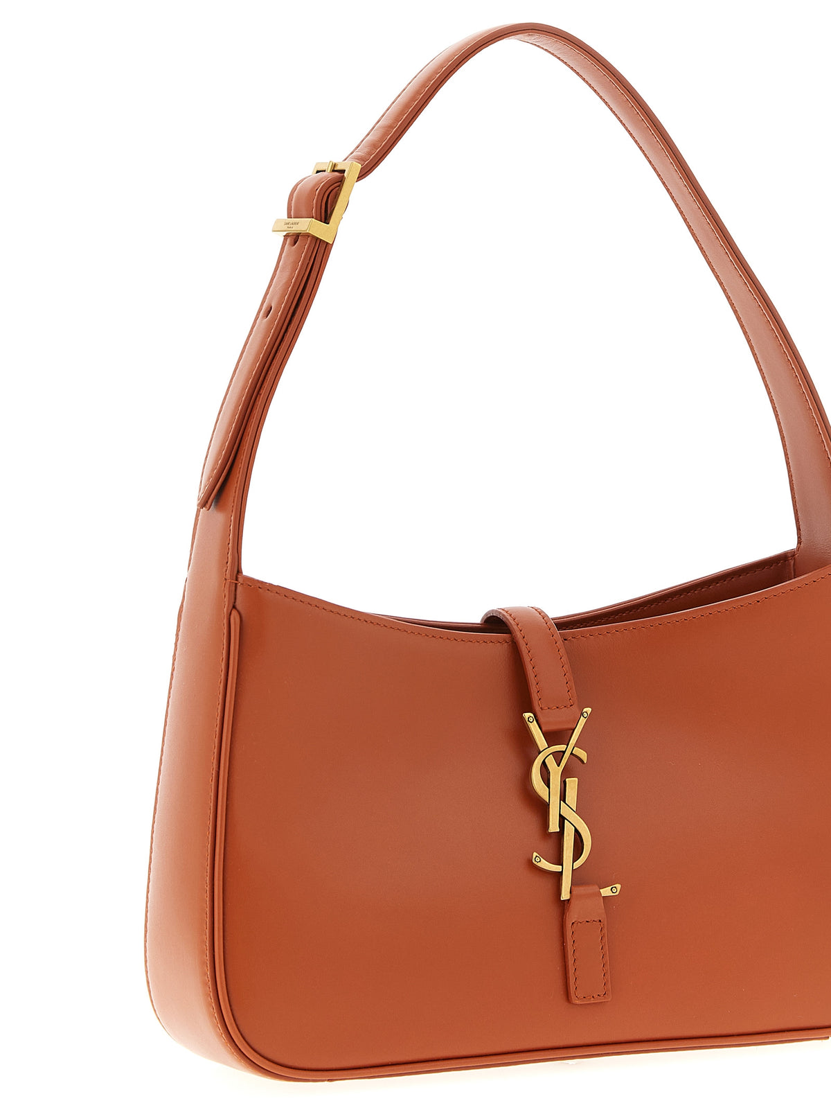 Orange Kalbsleder Schultertasche