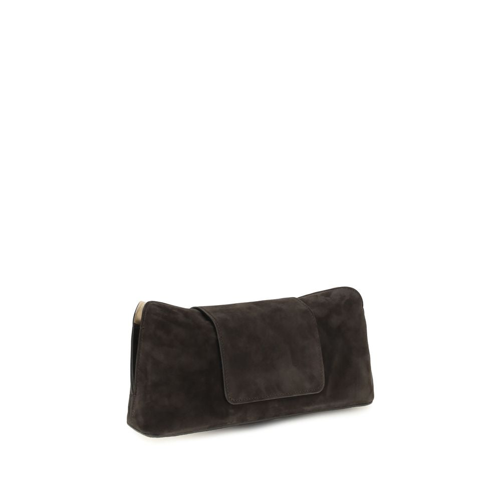 Brown calf leather Bos Taurus shoulder bag