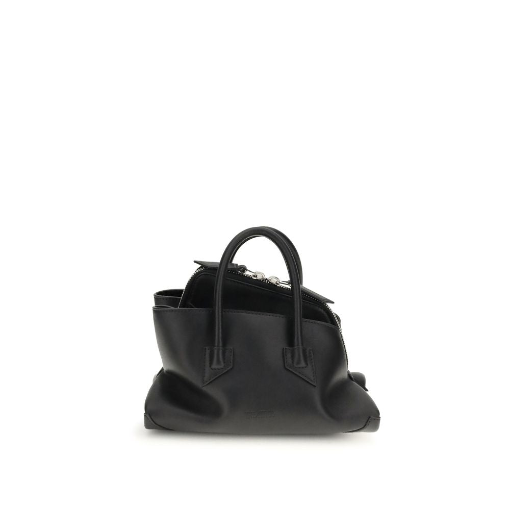Schwarze Kalbsleder Bos Taurus Handtasche