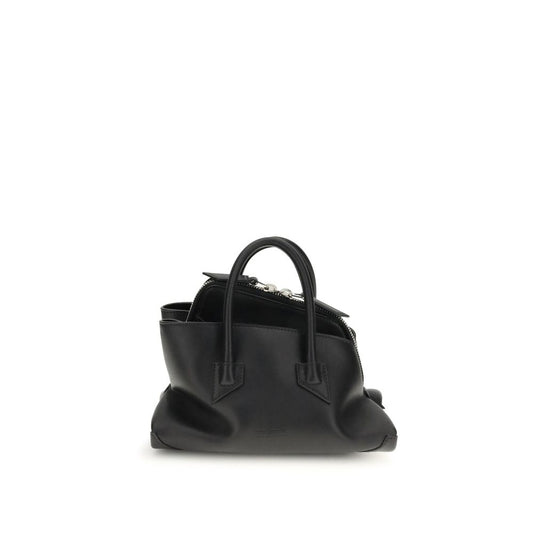 Schwarze Kalbsleder Bos Taurus Handtasche