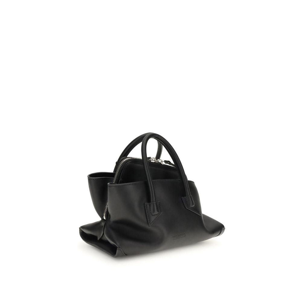 Schwarze Kalbsleder Bos Taurus Handtasche
