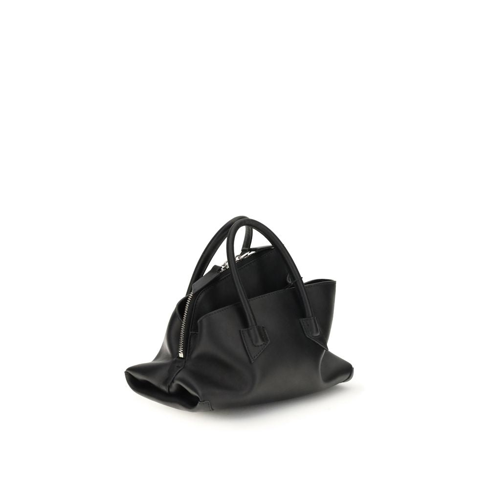 Schwarze Kalbsleder Bos Taurus Handtasche