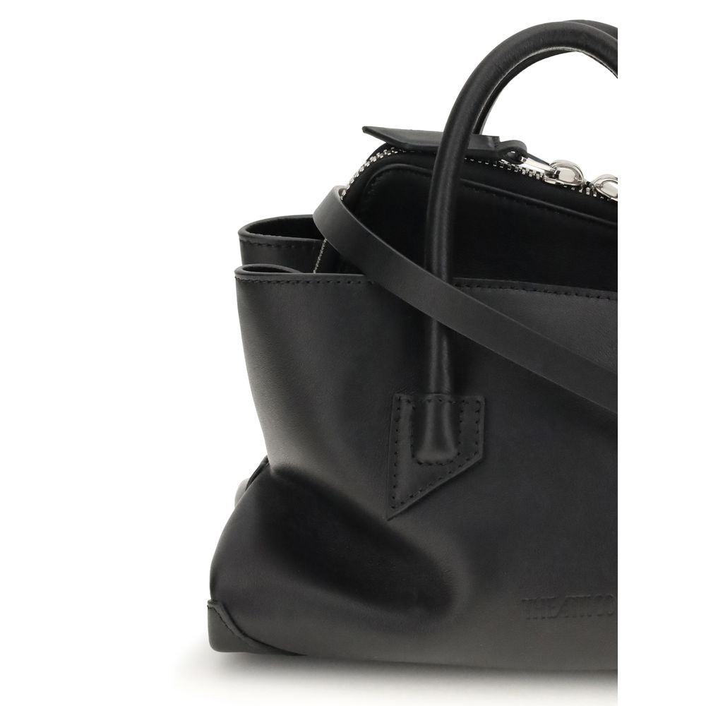 Schwarze Kalbsleder Bos Taurus Handtasche