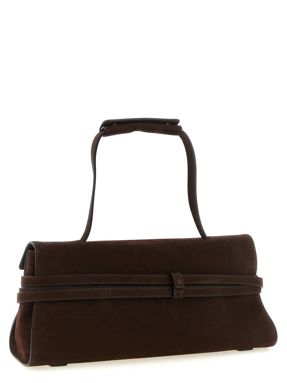 Brown Calfskin Leather Women's Crossbody Bag