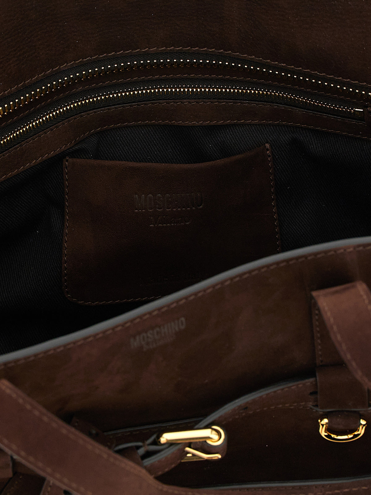 Braune Kalbsleder-Handtasche