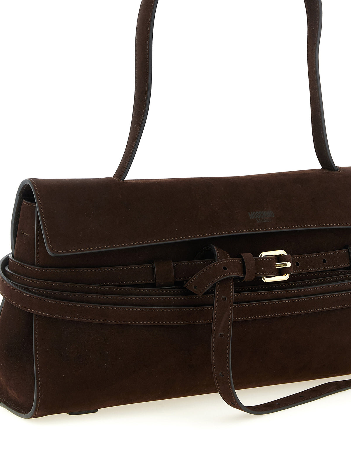 Brown Calfskin Leather Women's Crossbody Bag