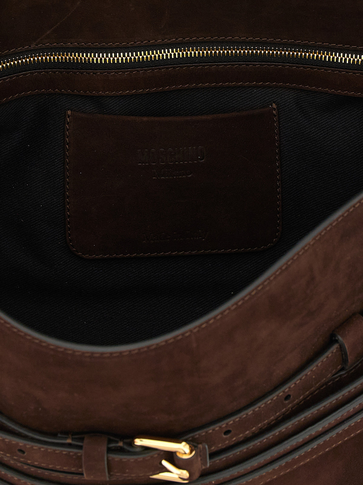 Brown Calfskin Leather Women's Crossbody Bag