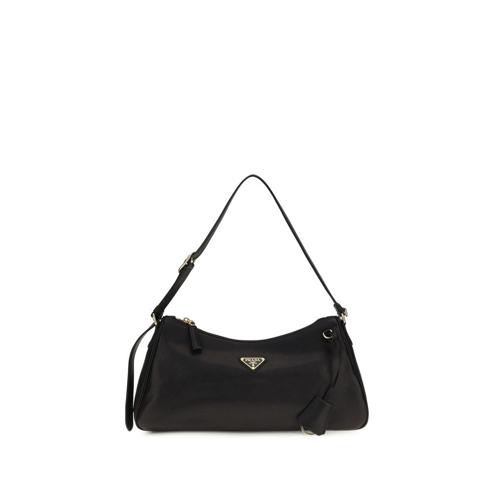 Black Bos Taurus Calf Leather Shoulder Bag