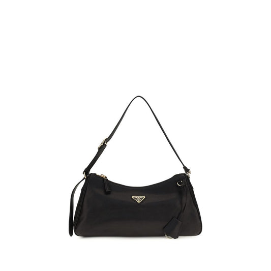 Black Bos Taurus Calf Leather Shoulder Bag