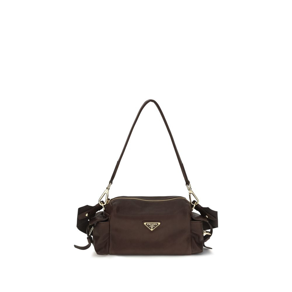 Brown Napa Leather / Calfskin Shoulder Bag
