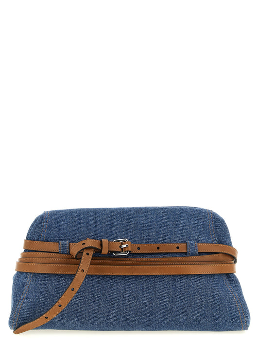 Blue Cotton Clutch
