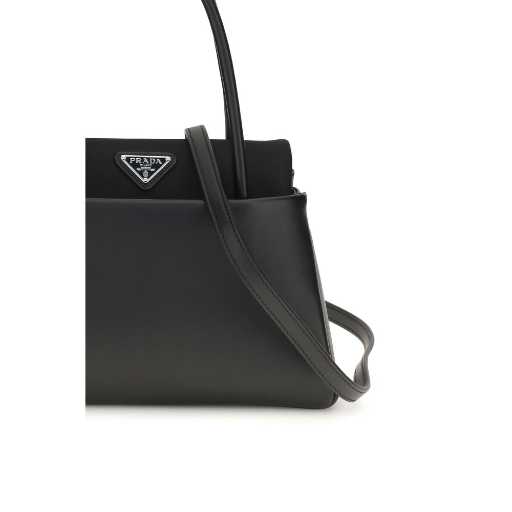 Black calf leather Bos Taurus handbag