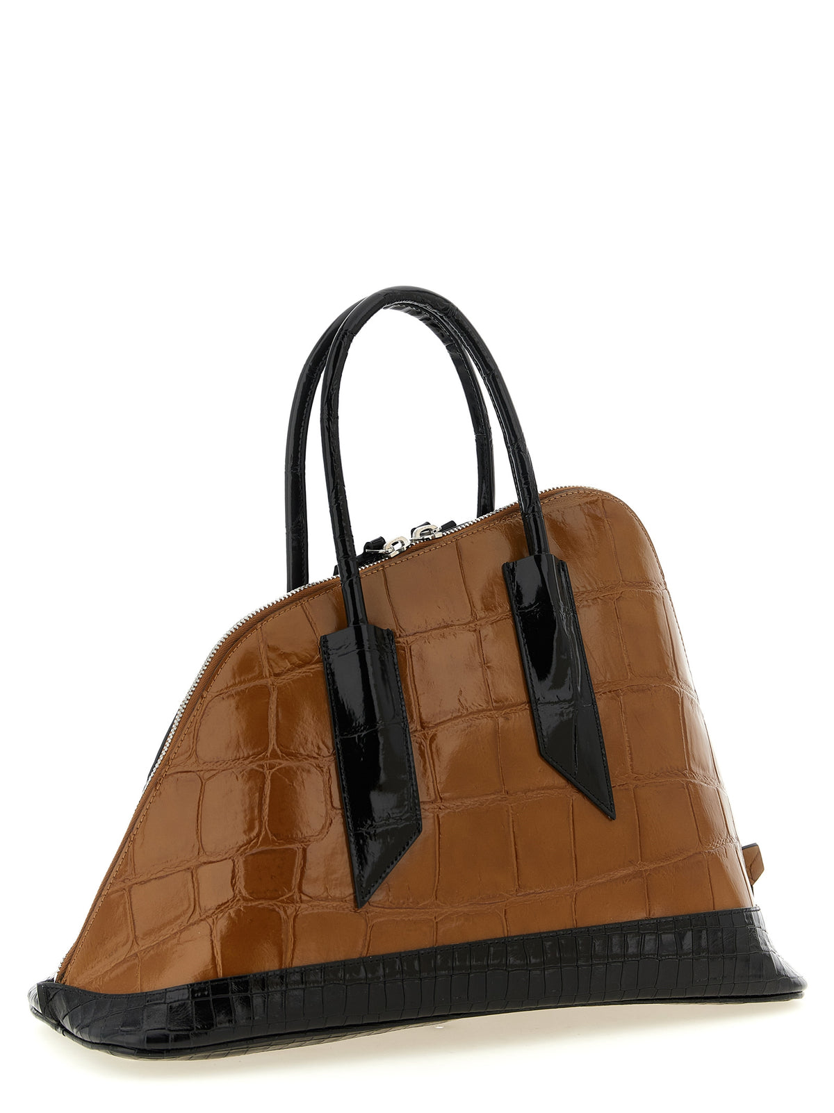 Braune Kalbsleder Bos Taurus Handtasche