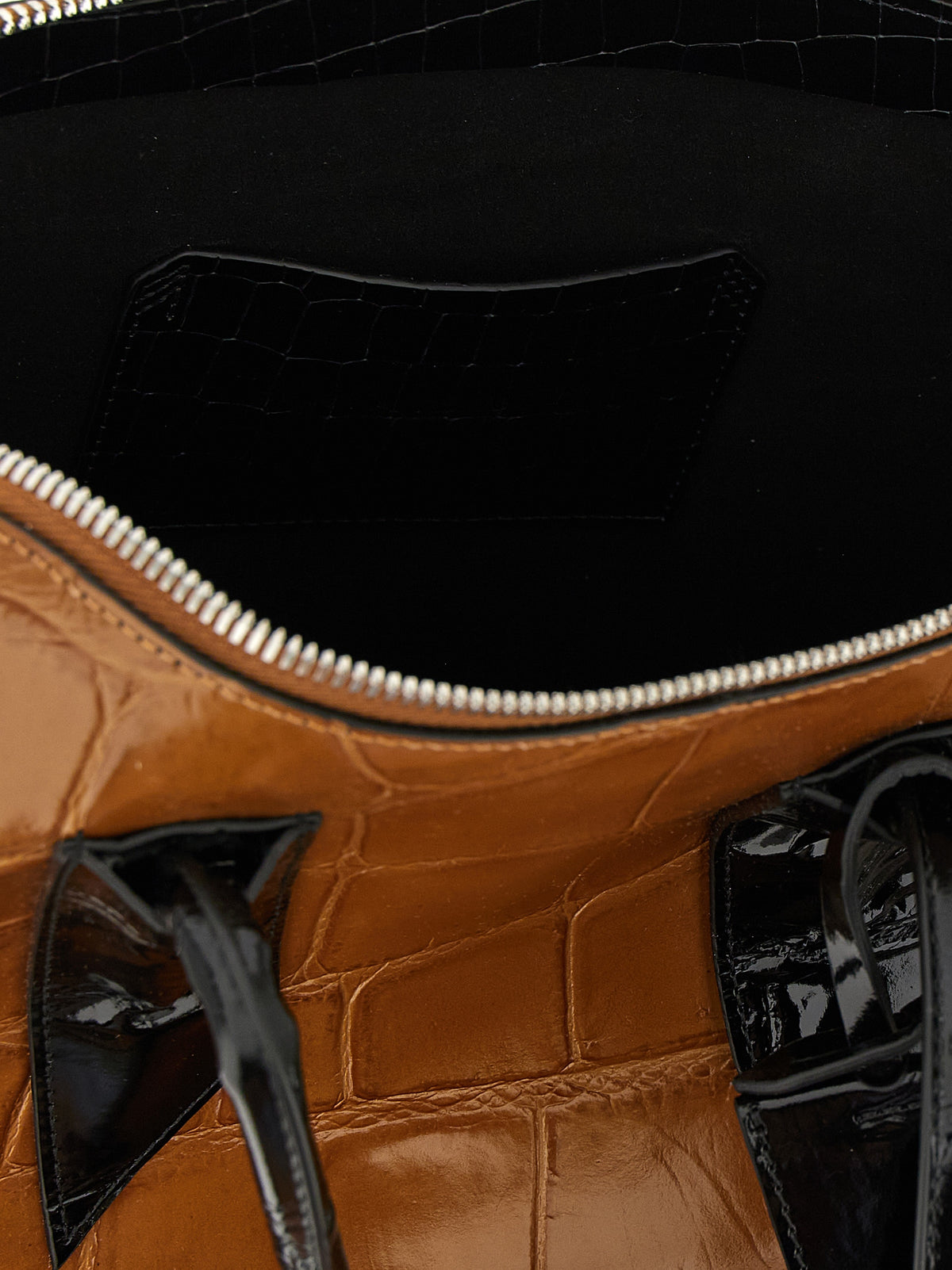 Braune Kalbsleder Bos Taurus Handtasche