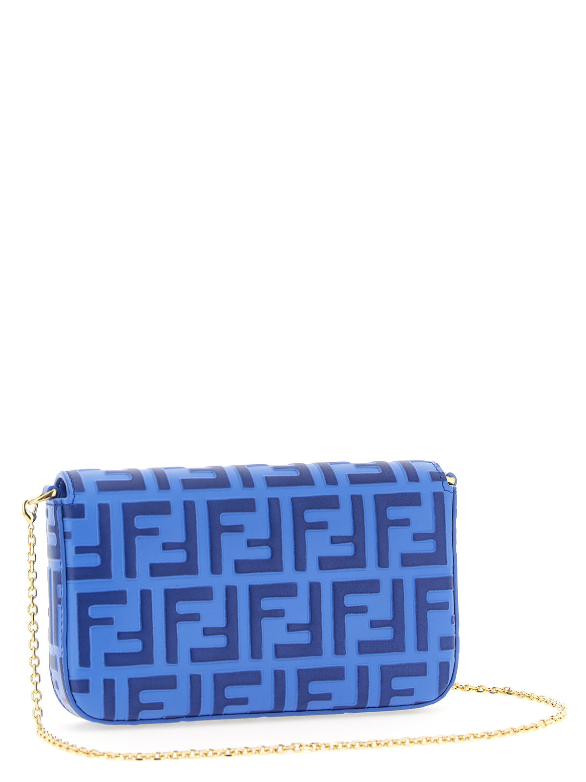 Blue calfskin card holder