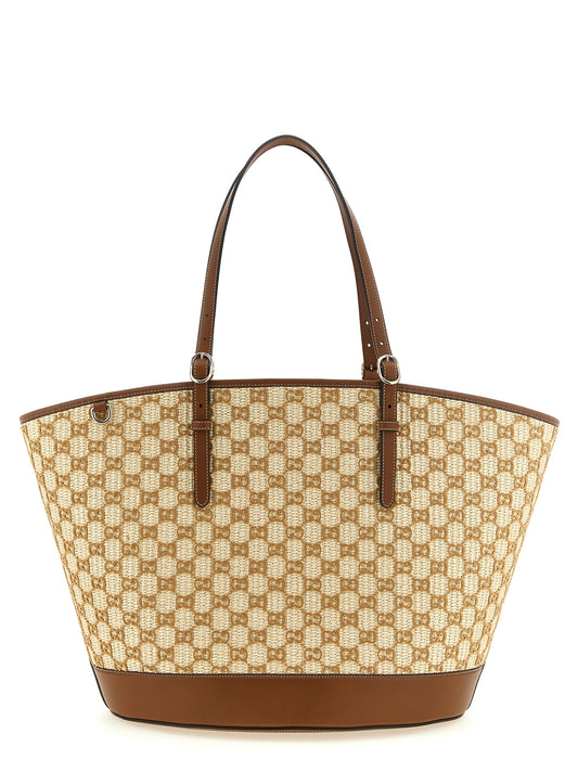Brown cotton tote bag