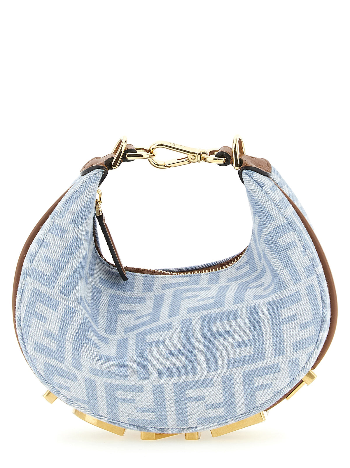 Blaue Baumwoll-Handtasche