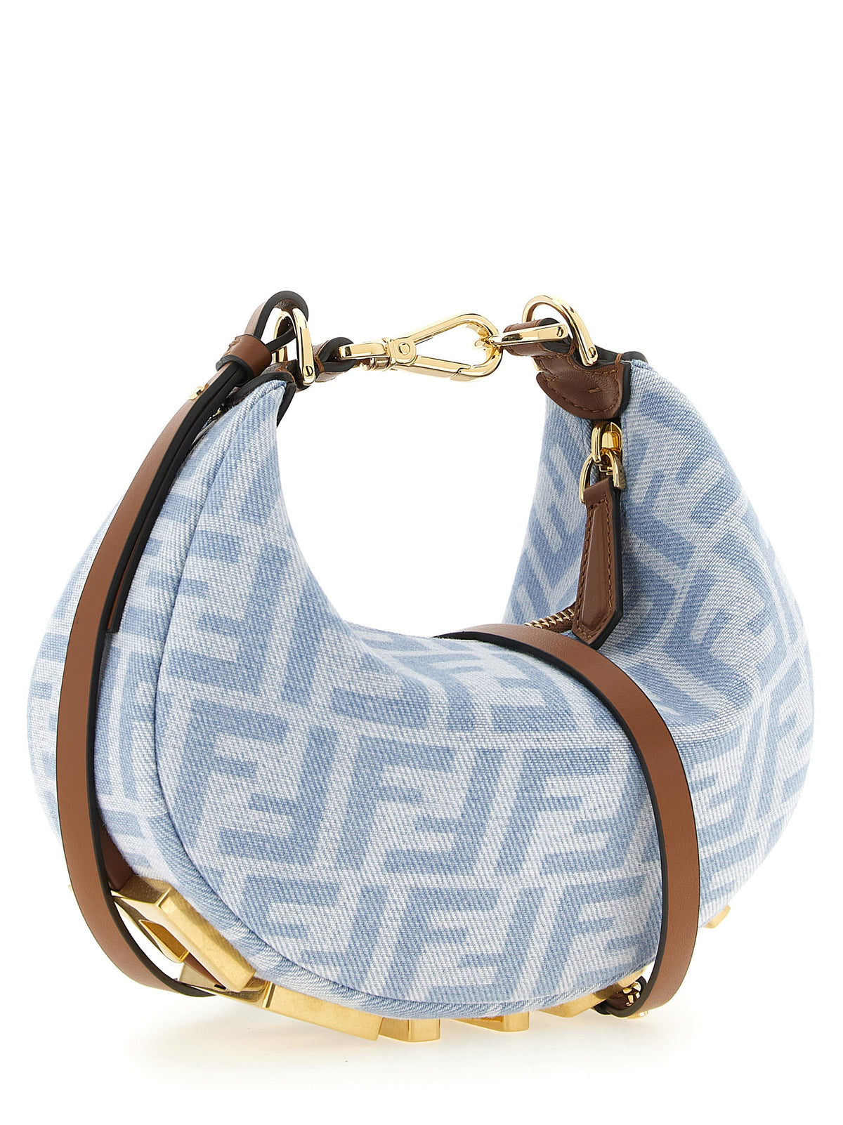 Blaue Baumwoll-Handtasche