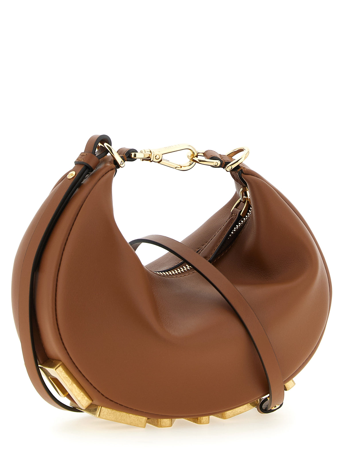Brown calfskin handbag
