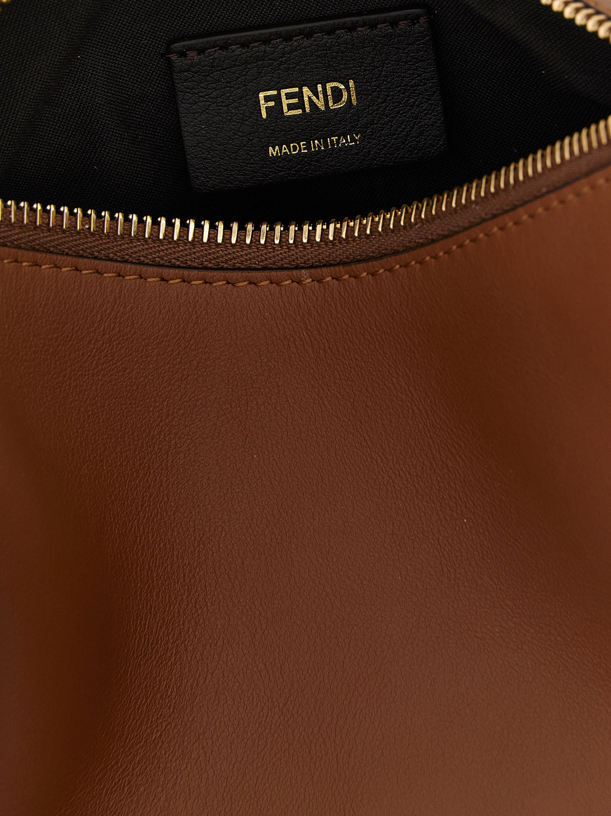 Brown calfskin handbag