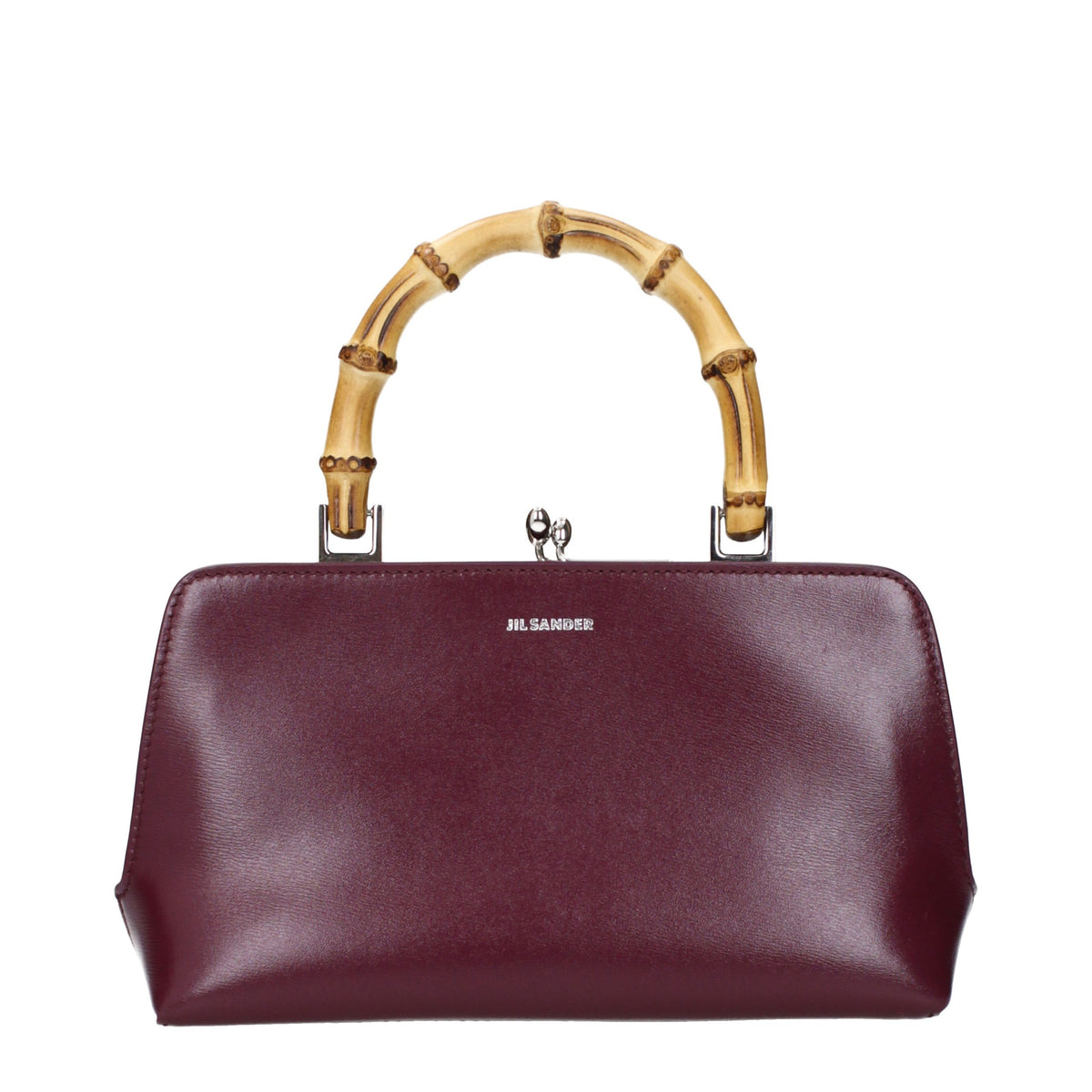 Rote Lederhandtasche