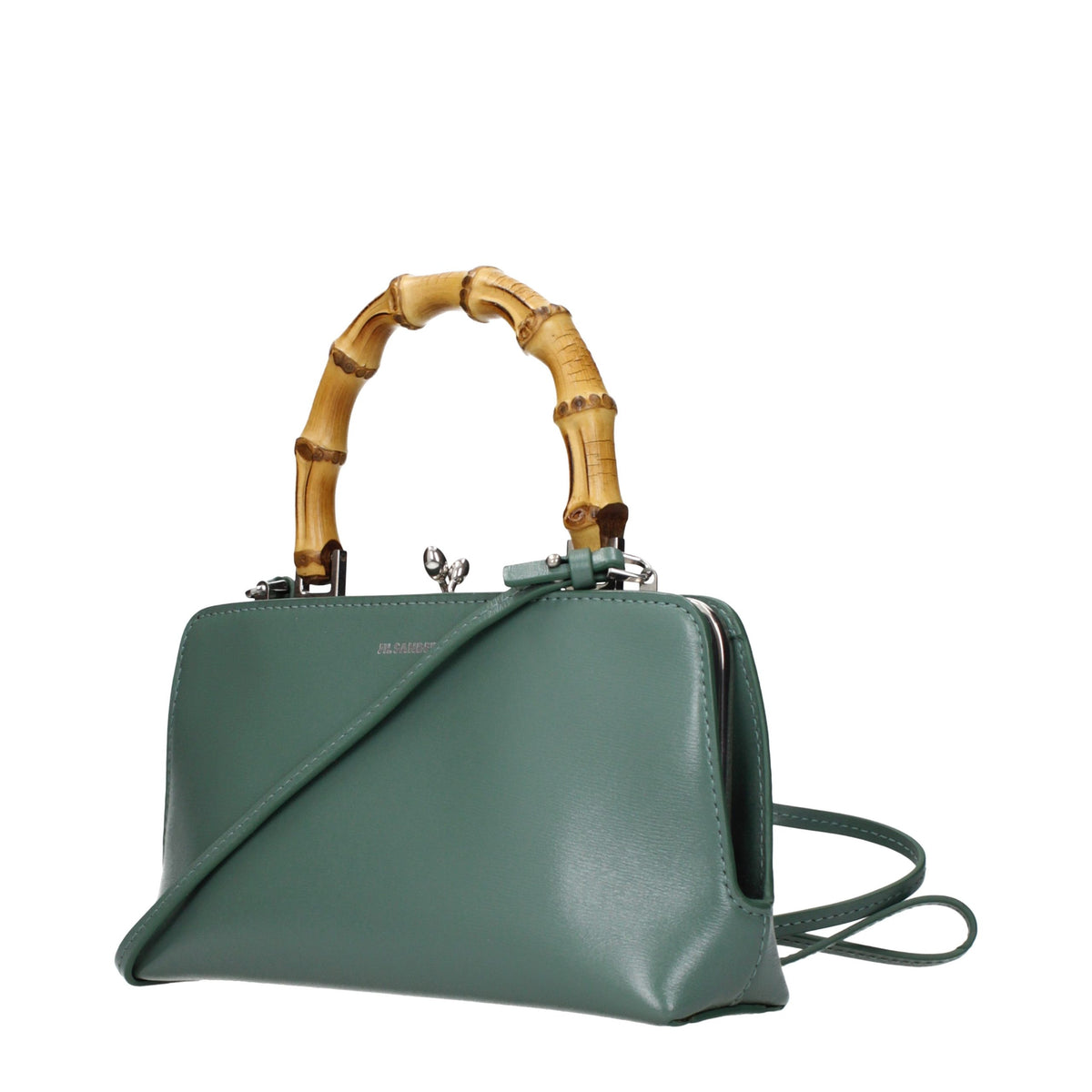 Grüne Lederhandtasche