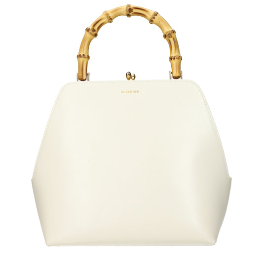 Beige Leather Handbag