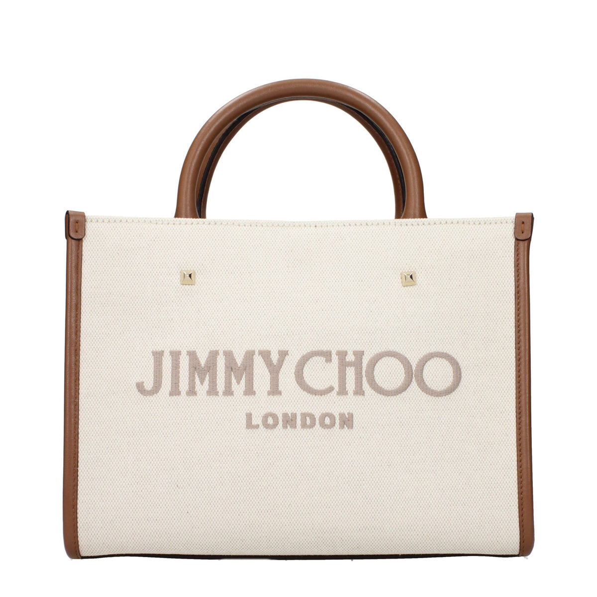 Beige Stoff-Handtasche