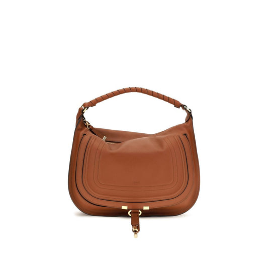 Brown calf leather Bos Taurus shoulder bag